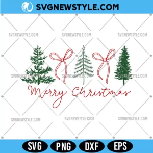 Coquette Merry Christmas Svg