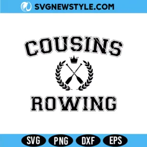 Cousins Rowing Svg PNG