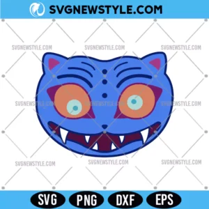 Derpy Blue Tiger Svg
