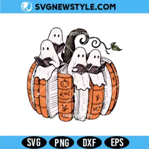 Fall Pumpkin Books SVG