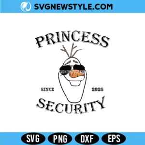 Frozen Princess Security Svg