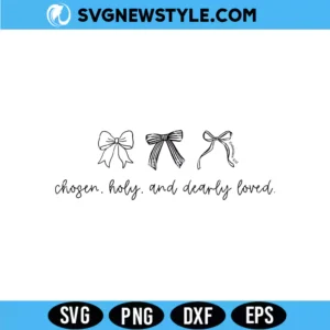 Minimalist Christian bow Svg