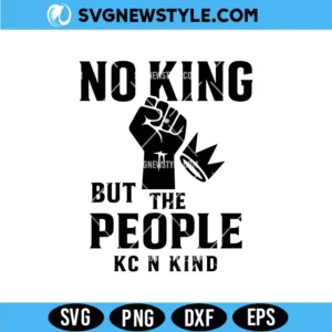 No King But The People Svg