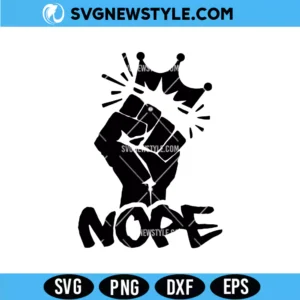 No Kings Protest Sign SVG