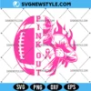 Pink Out Football Svg Cricut, Football Cancer Svg, PNG DXF EPS, Digital Download 2 Pink Out Football Svg Cricut