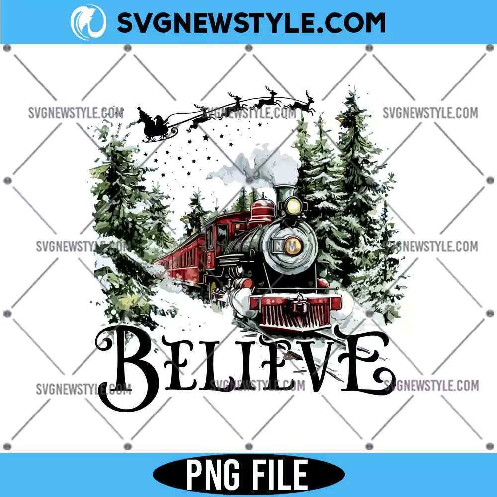 Polar Express Believe Png, Christmas Believe Png, Digital Download 1 Polar Express Believe Png