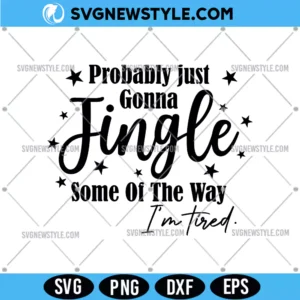 Tired Mom Christmas SVG for Silhouette