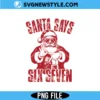 Santa Says Six Seven PNG