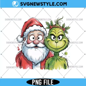 Santa and Grinch PNG