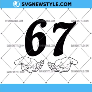 Six Seven 6 7 Hands SVG