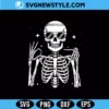 Six Seven 6 7 Meme Funny Skeleton Svg