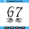 67 Skeleton Hands Svg