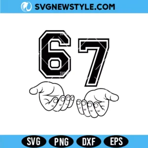Six Seven SVG Design