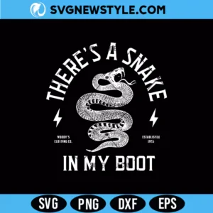 Snake In My Boot Svg Design