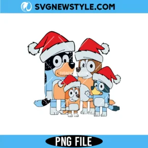 Bluey Christmas PNG