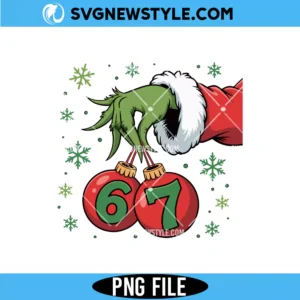 Christmas Green Guy Six Seven Png