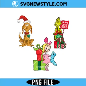 Grinch Lou and Max Png Bundle