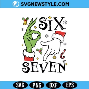 Funny 6 7 Christmas Meme SVG PNG