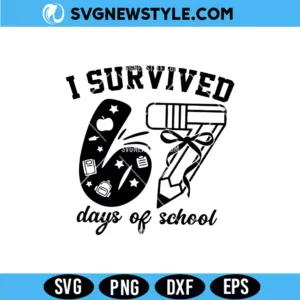 Funny 67 Days of School SVG