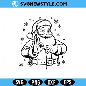 Funny 6 7 Santa Meme SVG