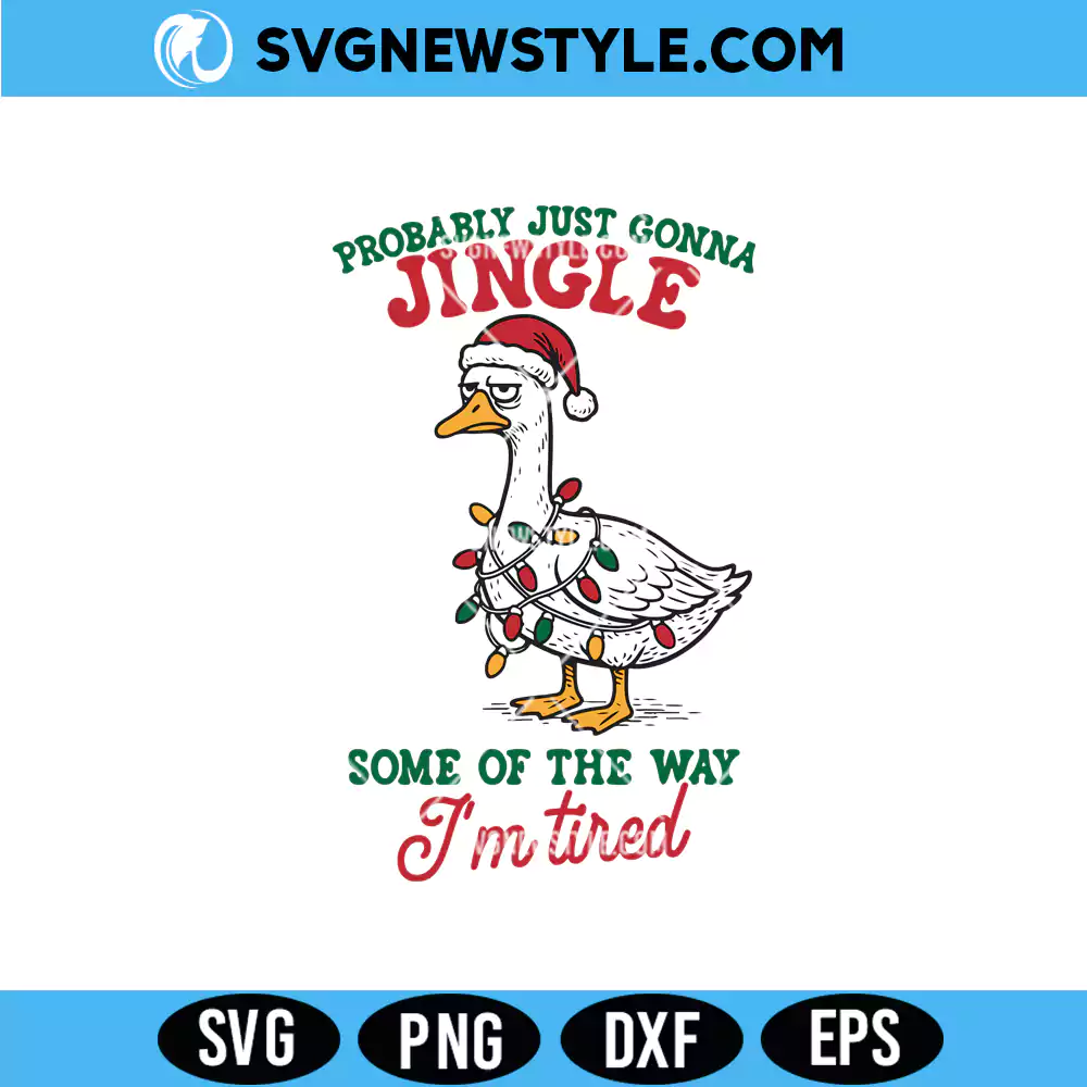 Funny Sarcastic Christmas Goose SVG, PNG DXF EPS Digital Download 1 Funny Sarcastic Christmas Goose SVG