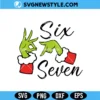 Funny Six Seven Meme Christmas Svg, Grinch Hands Holiday Svg, Png, Digital Download 3 Funny Six Seven Meme Christmas Svg