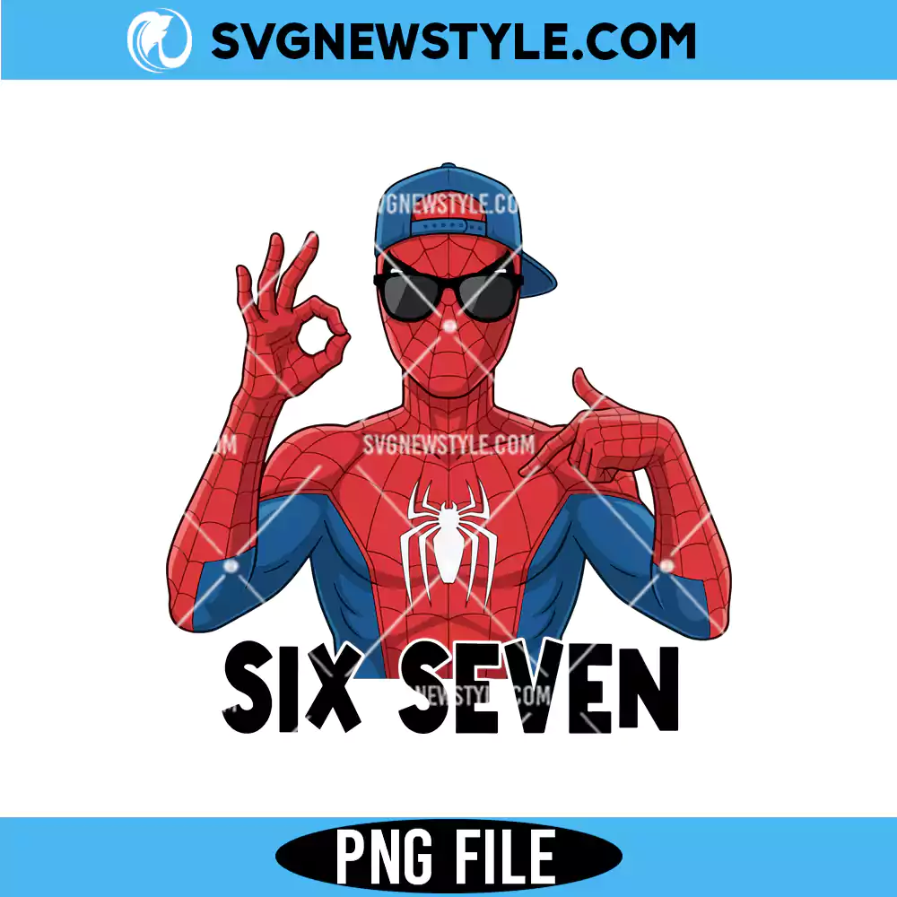 Six Seven Meme Superhero Png, Spider Hero 67 Png, Digital Download 1 Six Seven Meme Superhero Png