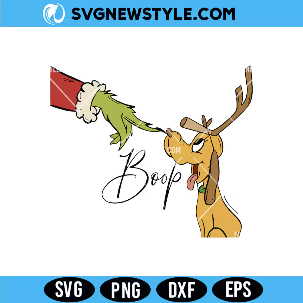 Grinch Boop Reindeer Dog Svg, Christmas Grinch SVG, Png, Digital Download 1 Grinch Boop Reindeer Dog Svg
