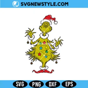 Grinch Christmas Tree SVG for Cricut