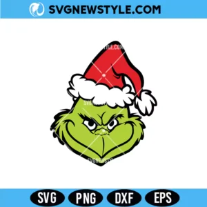 Christmas Grinch Face SVG File