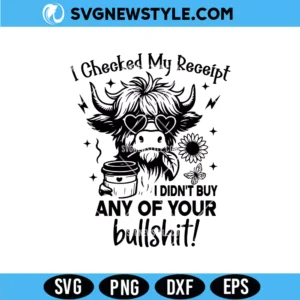 I Checked My Receipt Svg