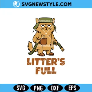 Litters Full Cat Parody SVG