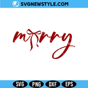 Christmas Coquette Bow Svg