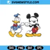 Donald And Mickey Toddler Svg