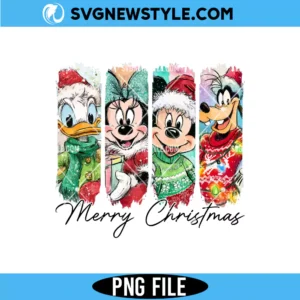 Mouse Christmas Glitter Handwrite Png