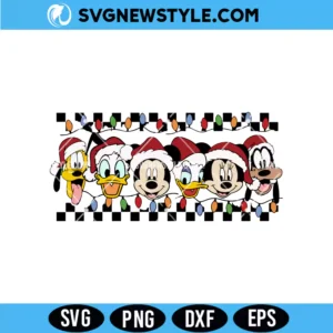 Mouse and Friends Christmas Svg for Cricut