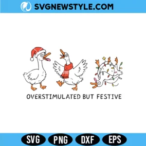 Overstimulated But Festive Svg