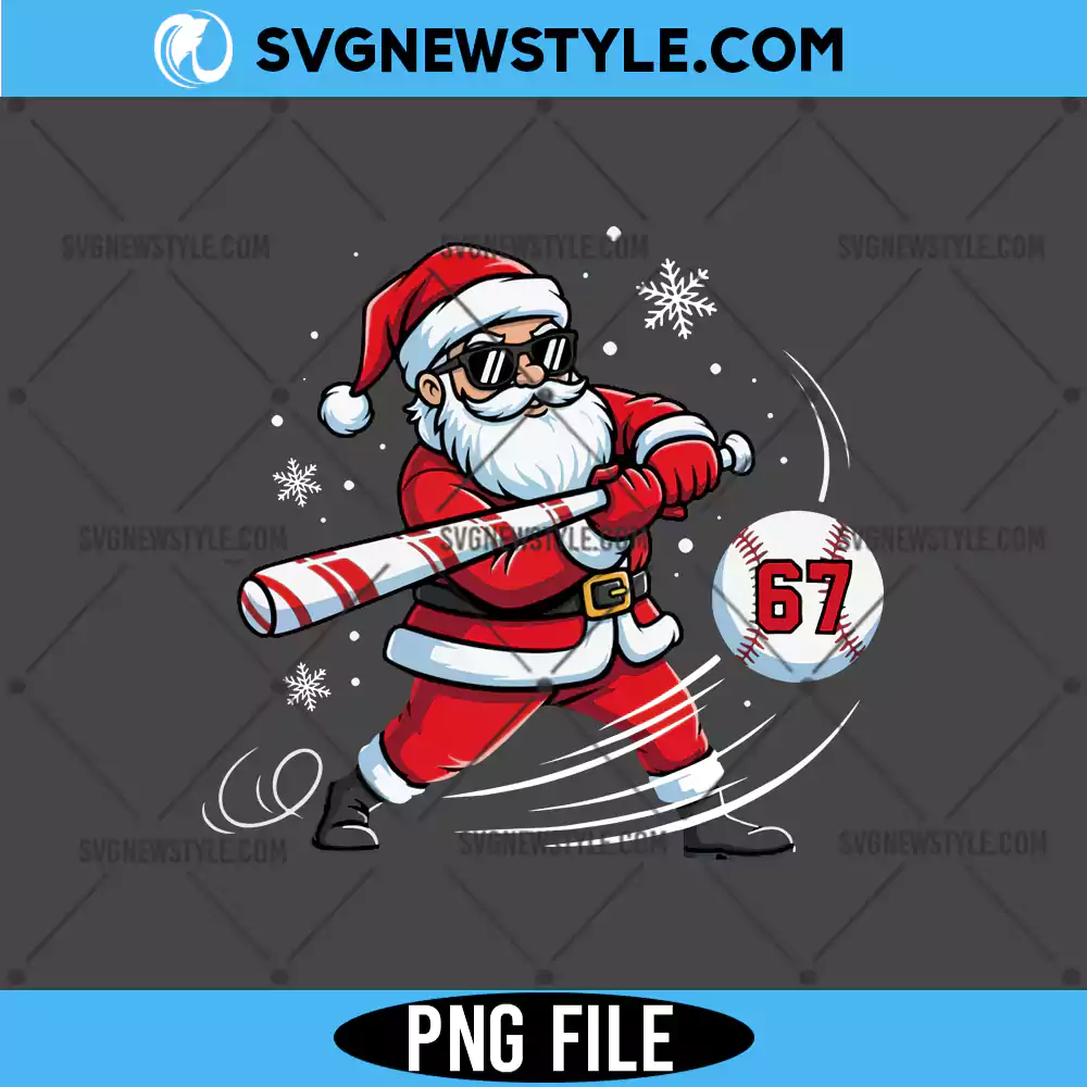 Santa Baseball 6 7 PNG, Christmas baseball PNG | Instant Download 1 Santa Baseball 6 7 PNG