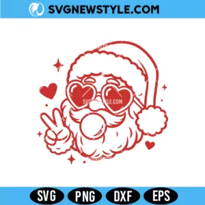 Santa Bubble Gum Svg