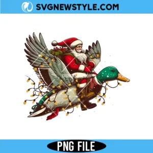 Santa Duck Christmas PNG