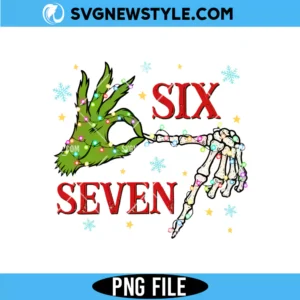 Six Seven Christmas Green Guy PNG