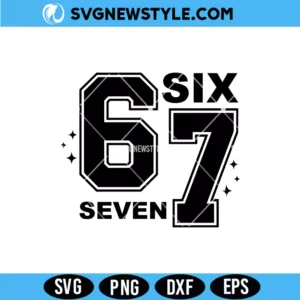Six Seven SVG cut file