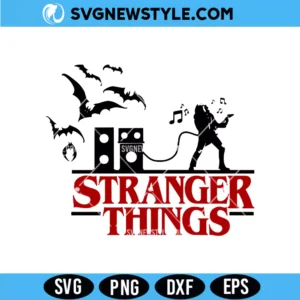 Stranger things Eddie Munson guitar SVG