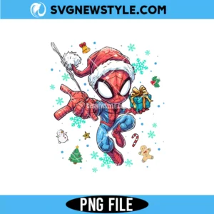 Super Christmas Spider Character Png