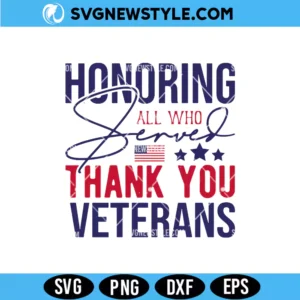 Thank You Veterans SVG for Cricut