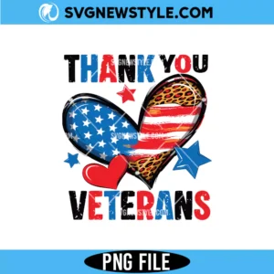 Thank you Veterans Sublimation Png