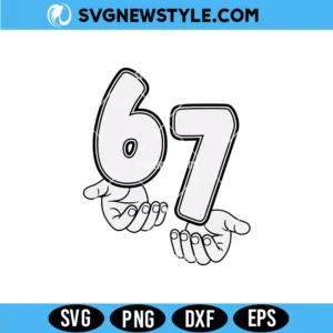 Viral Six Seven Meme SVG