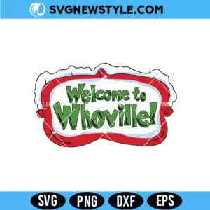 Welcome to Whoville Sign Svg