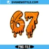67 Basketball Ice Cream Drip Png