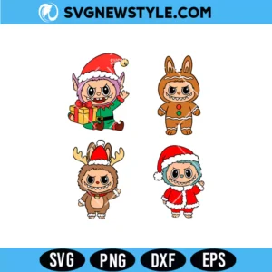 Christmas Labubu Svg Bundle